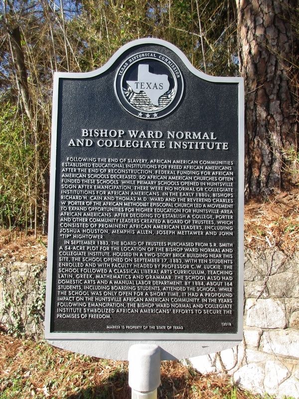 Bishop Ward Normal and Collegiate Institute Marker image. Click for full size.