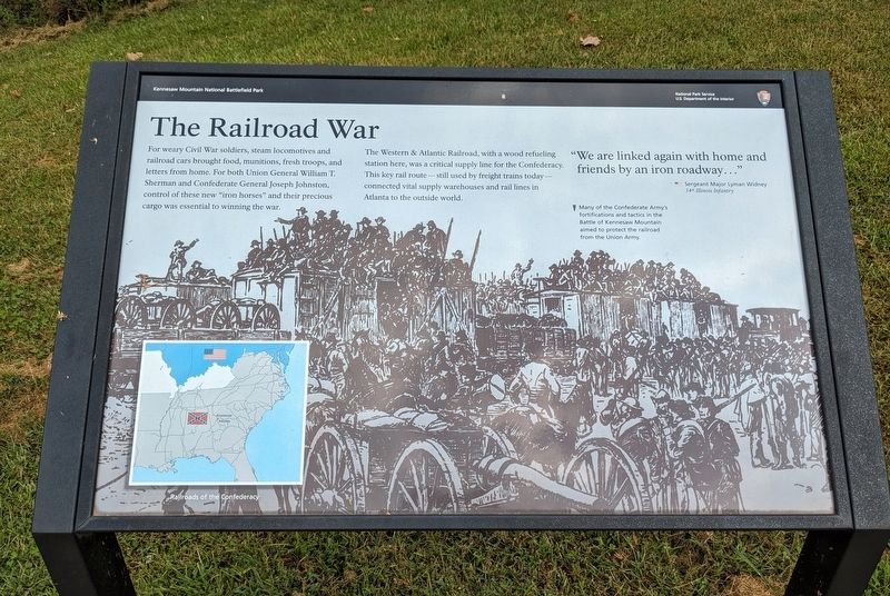 The Railroad War Marker. Click for full size. The Railroad War Marker image. Click for full size.