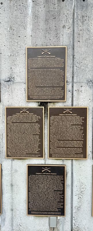 Company I, 116th Infantry Regiment Marker (bottom) image. Click for full size.