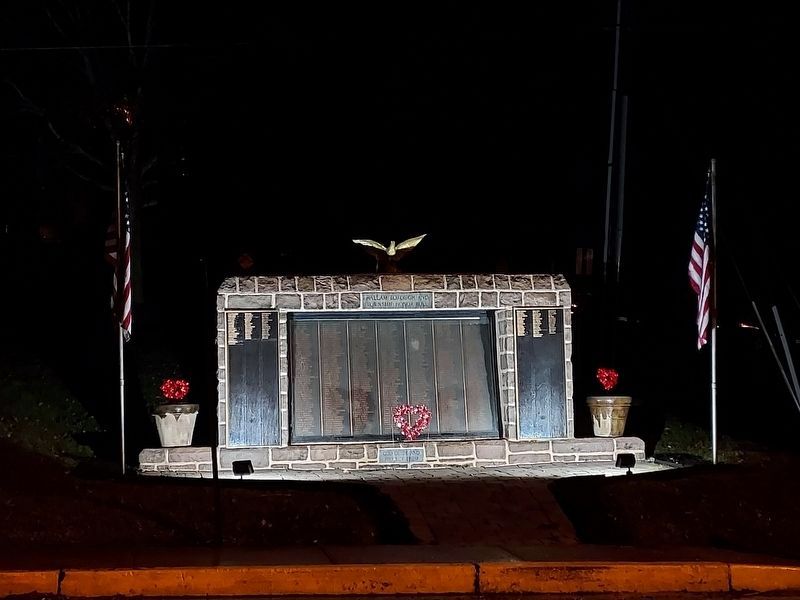 Night view of the Honor Roll image. Click for full size.