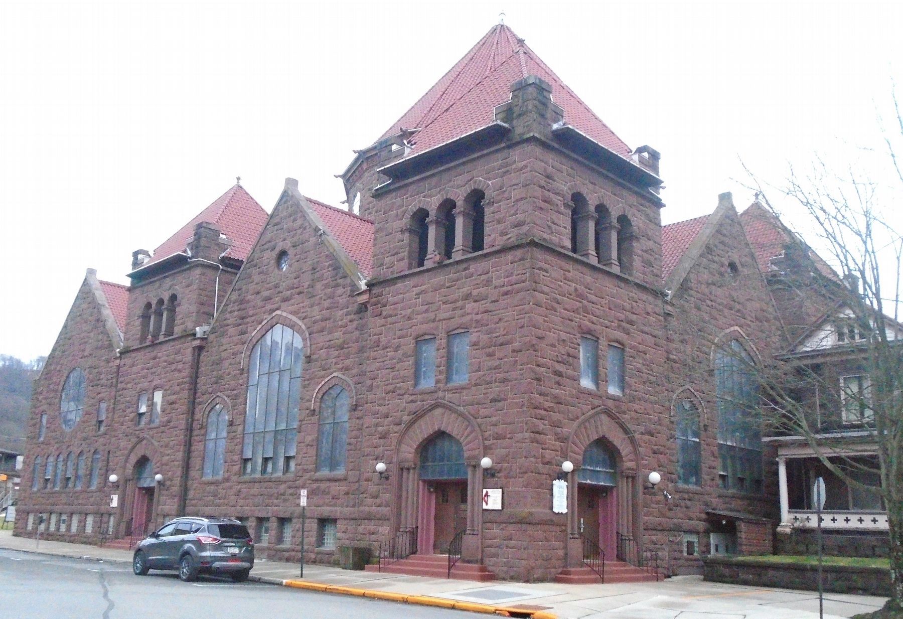 First United Methodist Church and Markers. Click for full size. First United Methodist Church and Markers image. Click for full size.