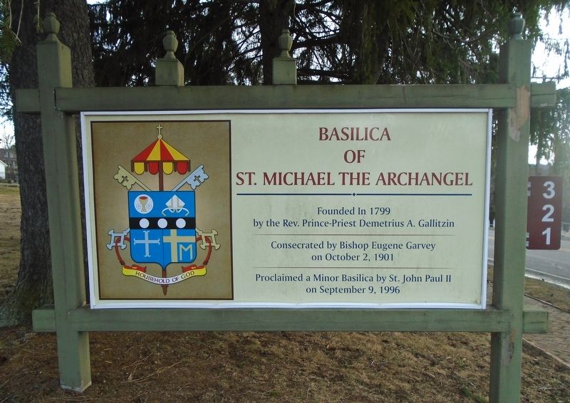 Basilica of St. Michael the Archangel Marker. Click for full size. Basilica of St. Michael the Archangel Marker image. Click for full size.