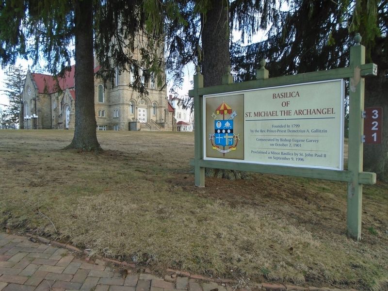 Basilica of St. Michael the Archangel Marker. Click for full size. Basilica of St. Michael the Archangel Marker image. Click for full size.