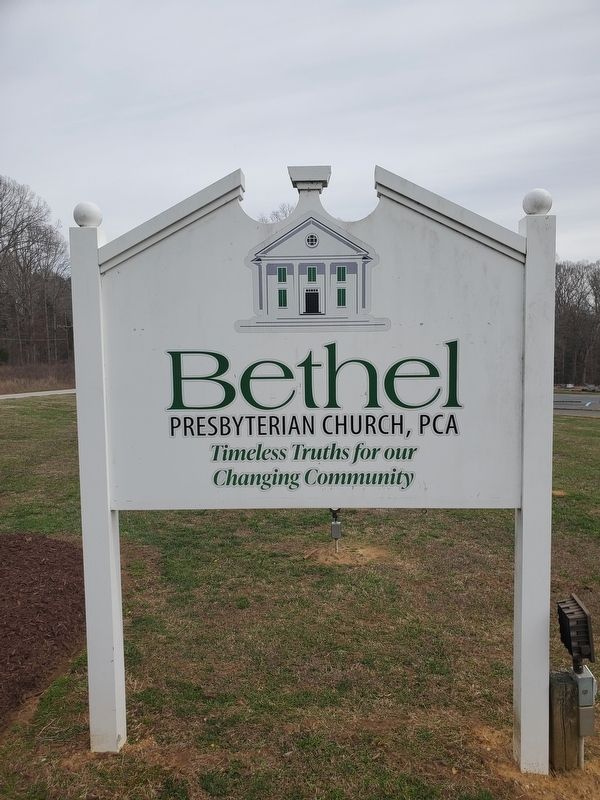 Bethel Presbyterian Church sign image. Click for full size.