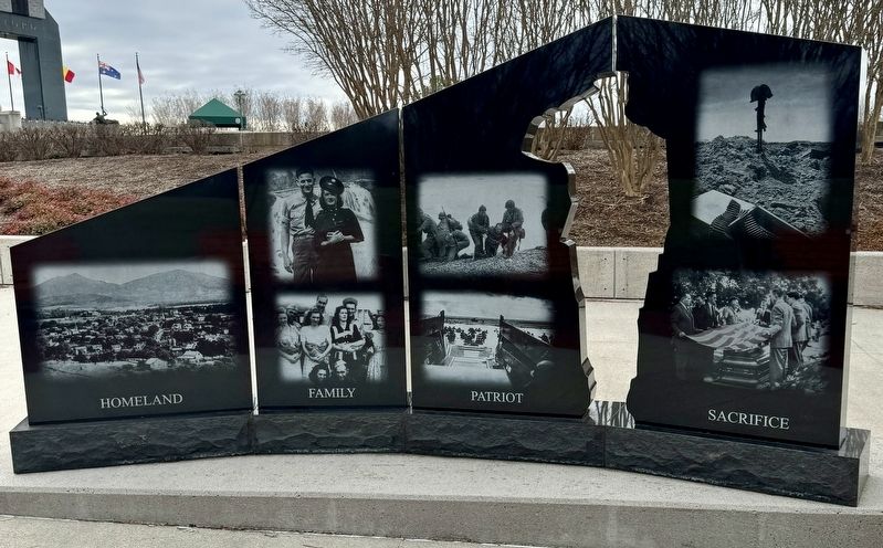 Gold Star Families Memorial Monument (reverse). Click for full size. Gold Star Families Memorial Monument (reverse) image. Click for full size.