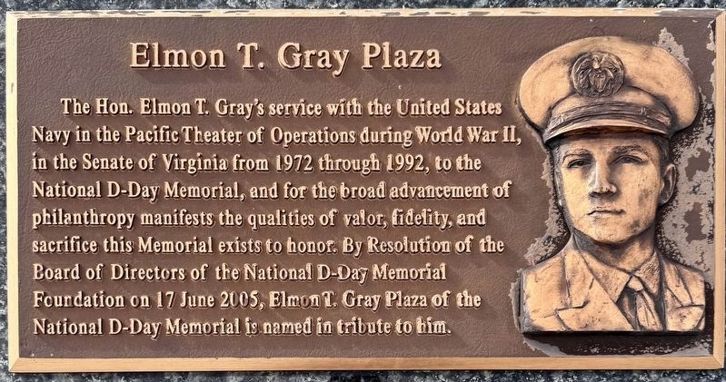Elmon T. Gray Plaza Marker image. Click for full size.