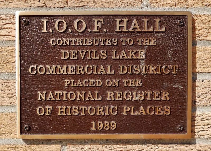 I.O.O.F. Hall Marker image. Click for full size.