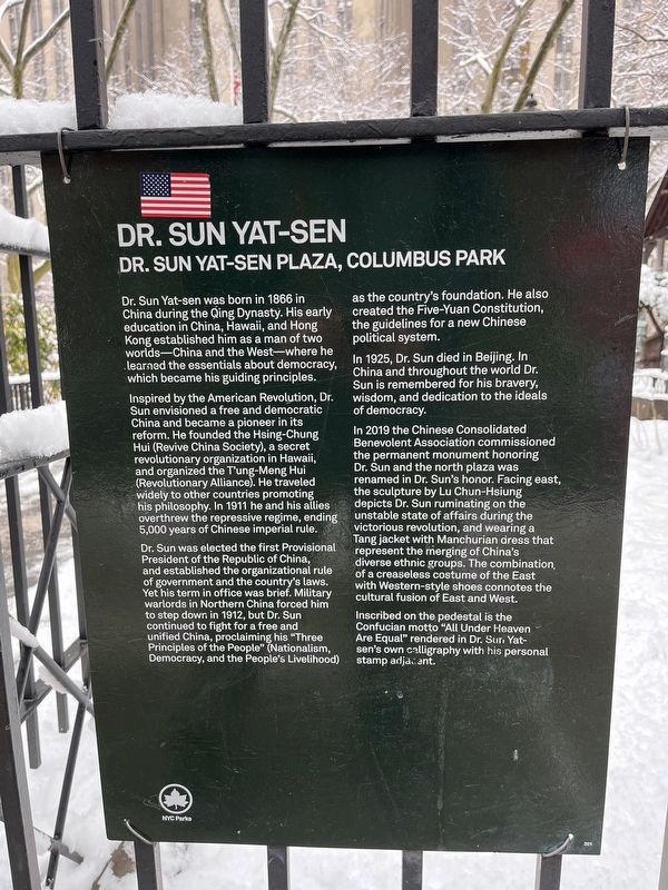 Dr. Sun Yat-sen Marker image. Click for full size.