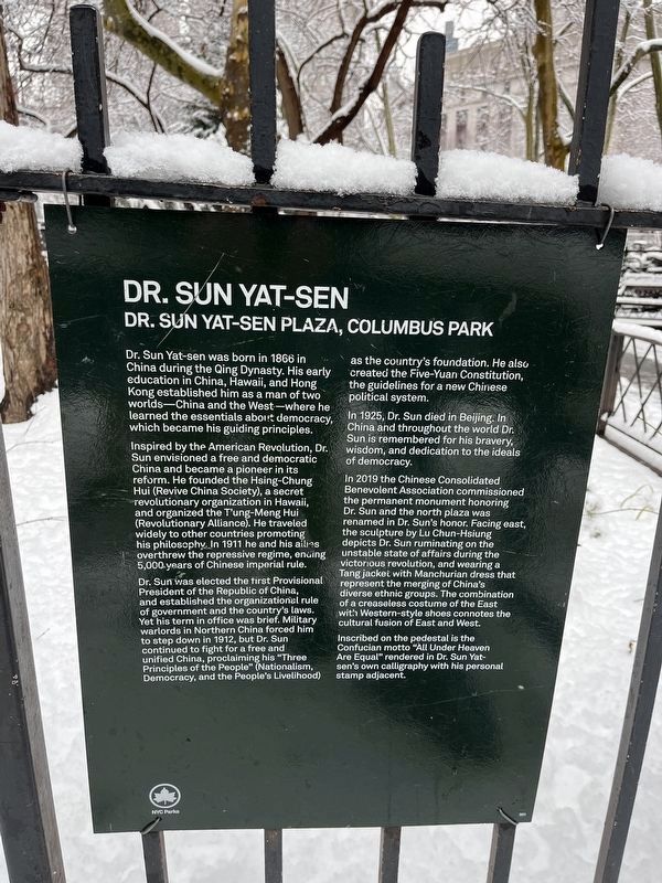 Dr. Sun Yat-sen Marker image. Click for full size.