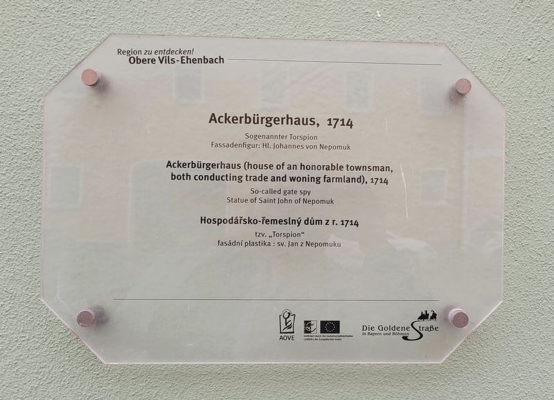 Ackerbürgerhaus Marker. Click for full size. Ackerbürgerhaus Marker image. Click for full size.