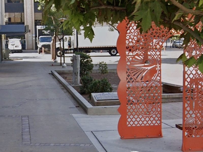 Fresno Free Speech Fight Marker image. Click for full size.