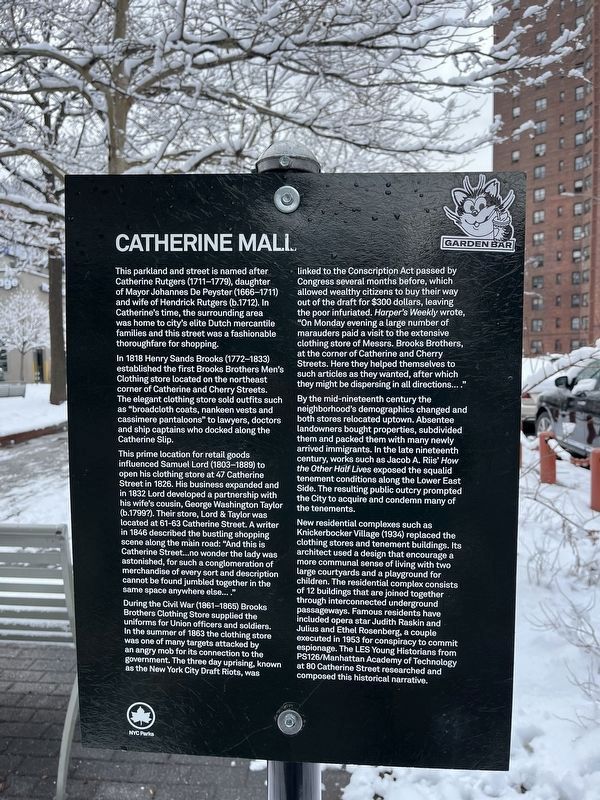 Catherine Mall Marker image. Click for full size.