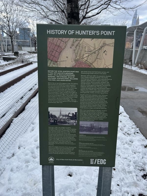 History of Hunter's Point Marker image. Click for full size.