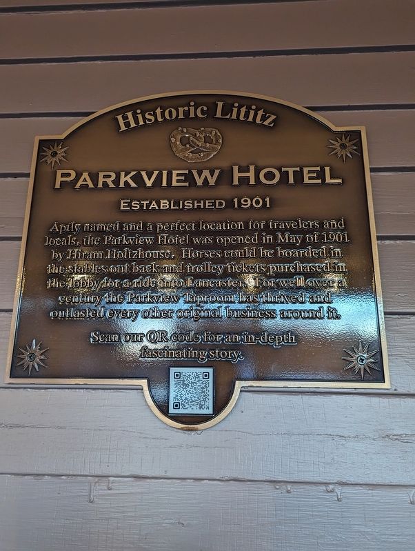 Parkview Hotel Marker image. Click for full size.