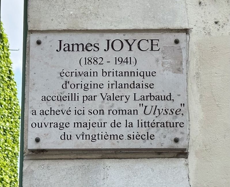 James Joyce (1882-1941) Marker image. Click for full size.