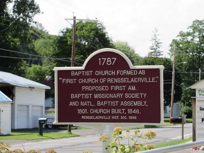 1787 Baptist Church Marker image. Click for full size.