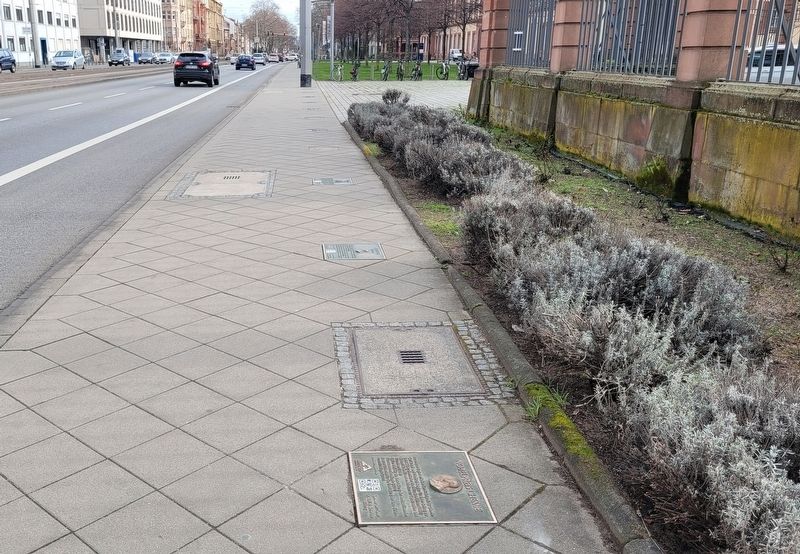 The Nobel Prize in Chemistry Marker is located on the sidewalk. Click for full size. The Nobel Prize in Chemistry Marker is located on the sidewalk image. Click for full size.
