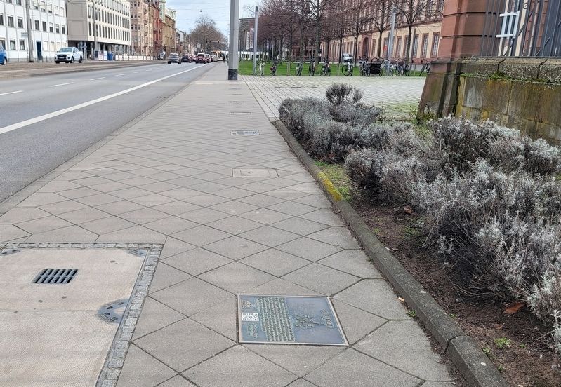 The Bulldog Marker is located on the sidewalk. Click for full size. The Bulldog Marker is located on the sidewalk image. Click for full size.