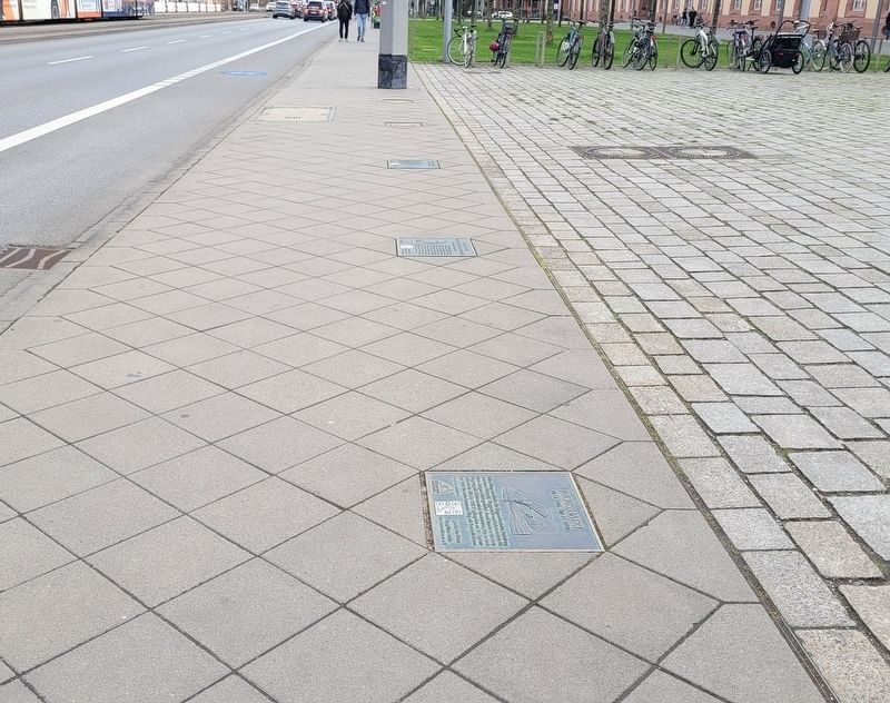 The Julius Hatry Marker is located on the sidewalk. Click for full size. The Julius Hatry Marker is located on the sidewalk image. Click for full size.