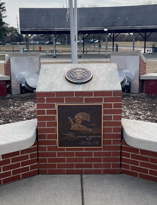 Spanish American War plaque. Click for full size. Spanish American War plaque image. Click for full size.