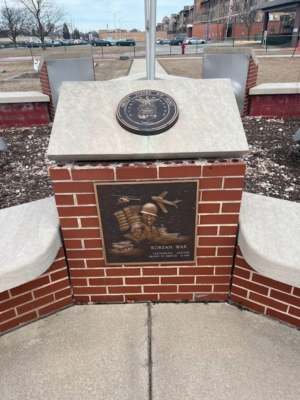 Korean War plaque. Click for full size. Korean War plaque image. Click for full size.