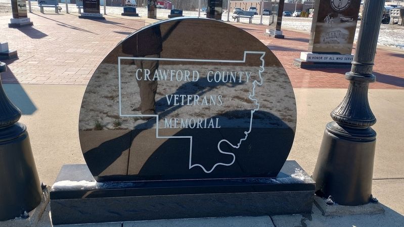 Crawford County Veterans Memorial Marker. Click for full size. Crawford County Veterans Memorial Marker image. Click for full size.