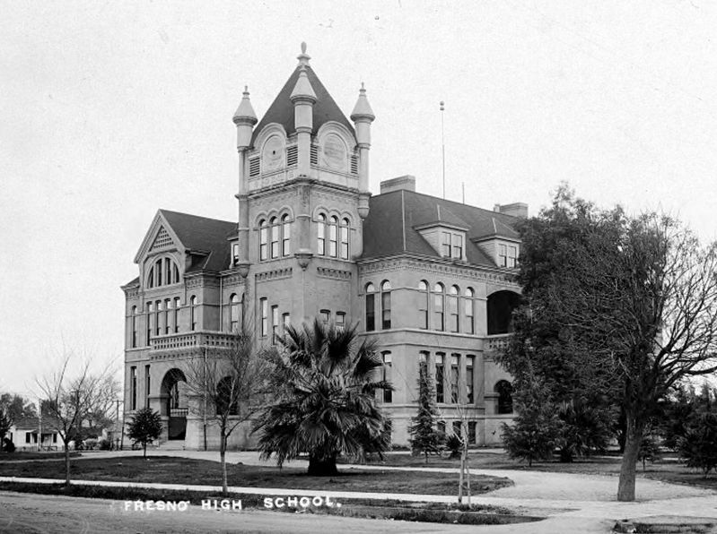Fresno High School - built 1895 image. Click for full size.