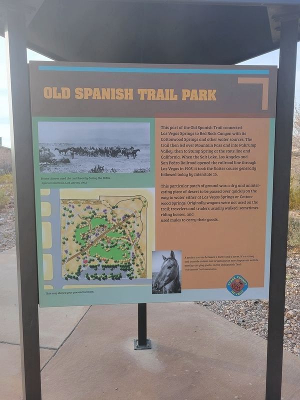 Old Spanish Trail Park Marker image. Click for full size.