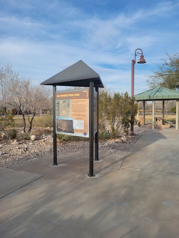 Old Spanish Trail Park Marker. Click for full size. Old Spanish Trail Park Marker image. Click for full size.