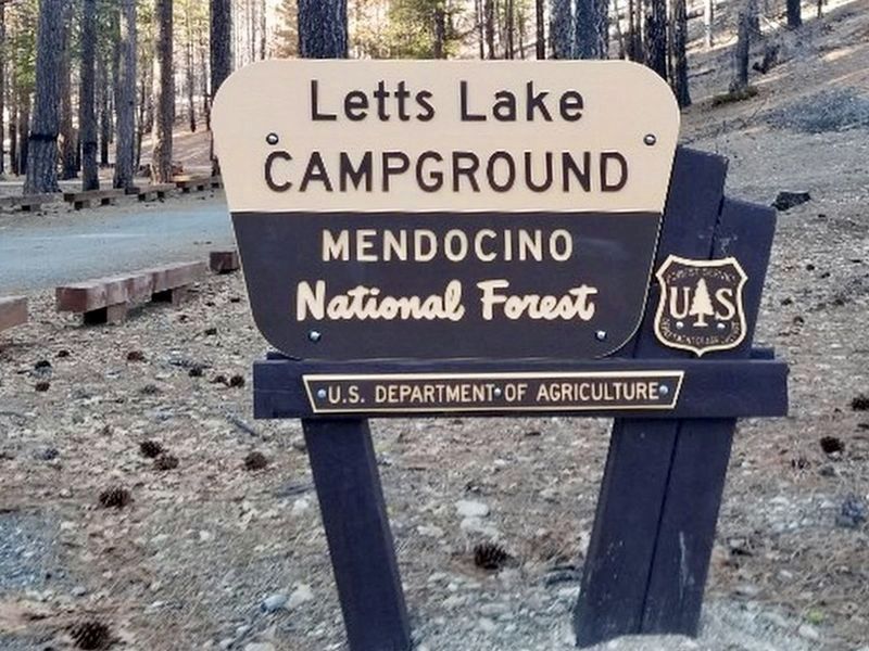 Letts Lake Campground. Click for full size. Letts Lake Campground image. Click for full size.