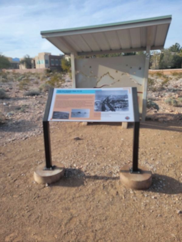 From Old Spanish Trail to I-15 Marker. Click for full size. From Old Spanish Trail to I-15 Marker image. Click for full size.
