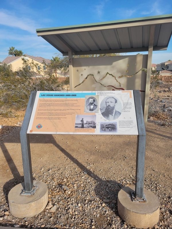 Las Vegas Ranches 1865-1905 Marker. Click for full size. Las Vegas Ranches 1865-1905 Marker image. Click for full size.