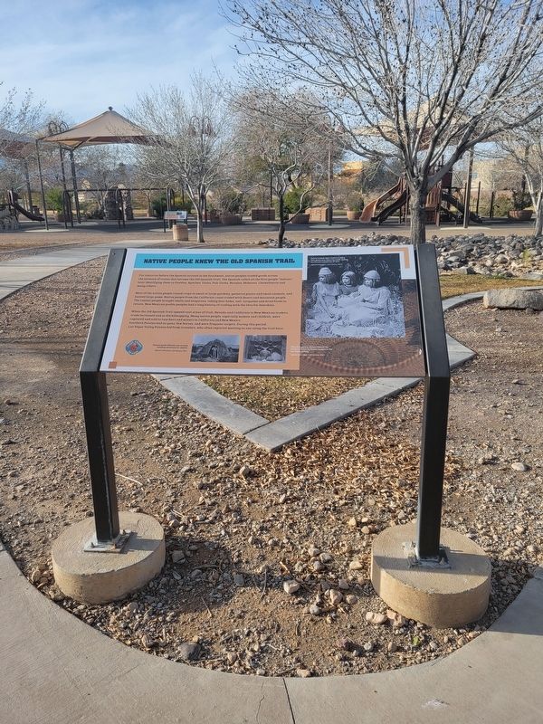 Native People Knew the Old Spanish Trail Marker image. Click for full size.
