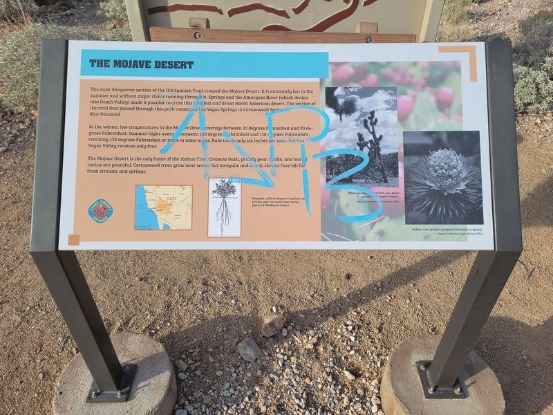 The Mohave Desert Marker. Click for full size. The Mohave Desert Marker image. Click for full size.