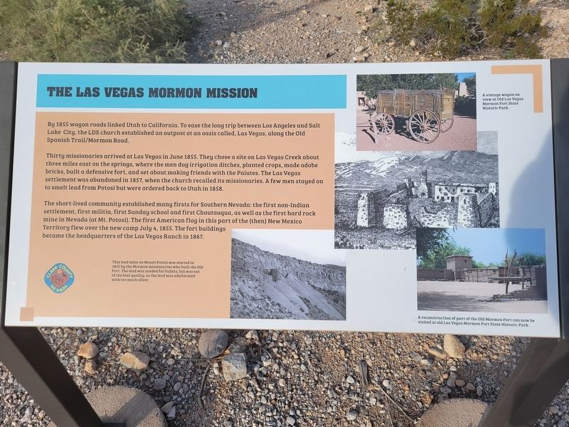 Las Vegas Mormon Mission Marker image. Click for full size.