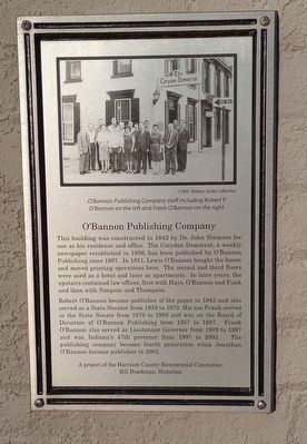 O'Bannon Publishing Company Marker image. Click for full size.