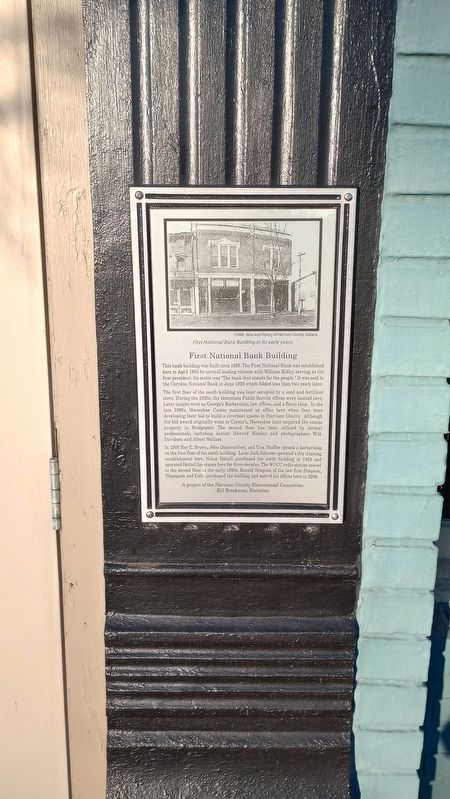 First National Bank Building Marker image. Click for full size.
