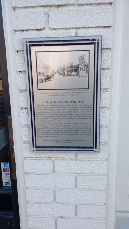 Old Capital Restaurant Building Marker. Click for full size. Old Capital Restaurant Building Marker image. Click for full size.