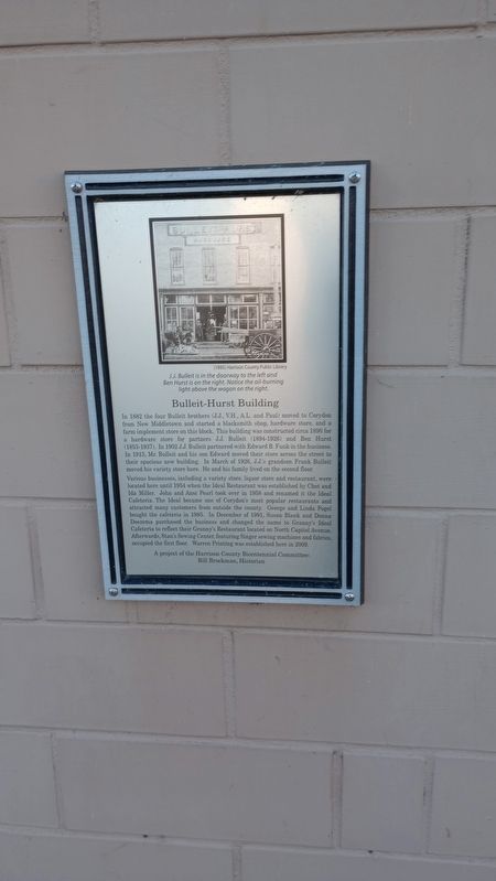 Bulleit-Hurst Building Marker. Click for full size. Bulleit-Hurst Building Marker image. Click for full size.