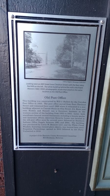 Old Corydon Post Office Marker. Click for full size. Old Corydon Post Office Marker image. Click for full size.