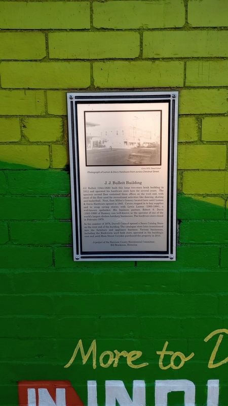 J. J. Bulleit Building Marker. Click for full size. J. J. Bulleit Building Marker image. Click for full size.