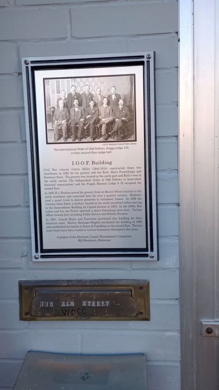 I.O.O.F. Building Marker. Click for full size. I.O.O.F. Building Marker image. Click for full size.