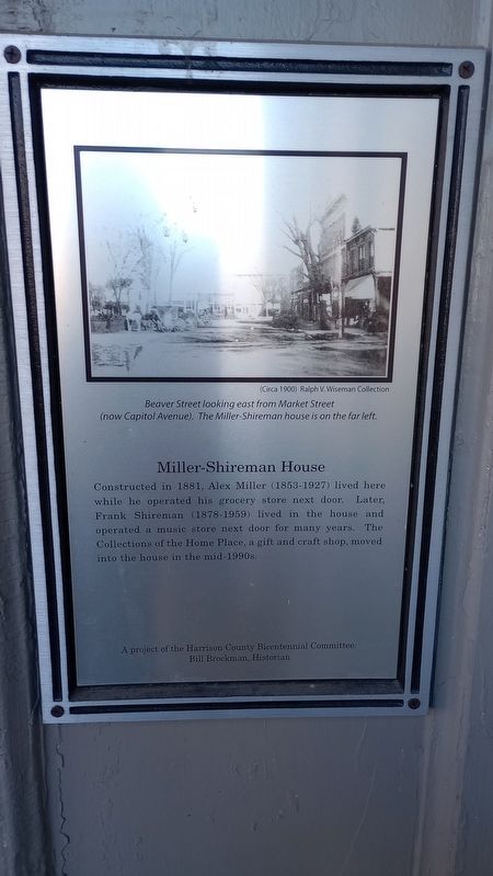 Miller-Shireman House Marker. Click for full size. Miller-Shireman House Marker image. Click for full size.