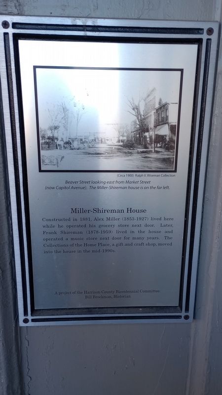 Miller-Shireman House Marker image. Click for full size.
