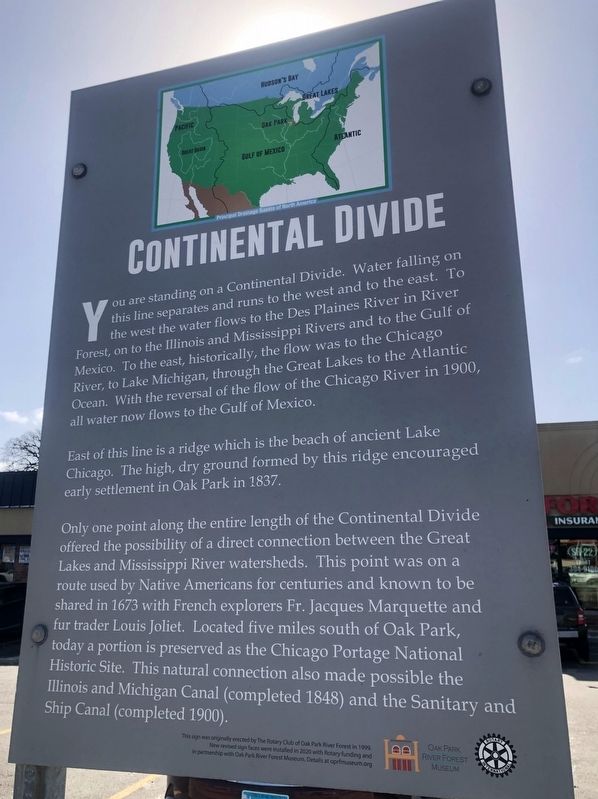 Continental Divide Marker, Side One image. Click for full size.
