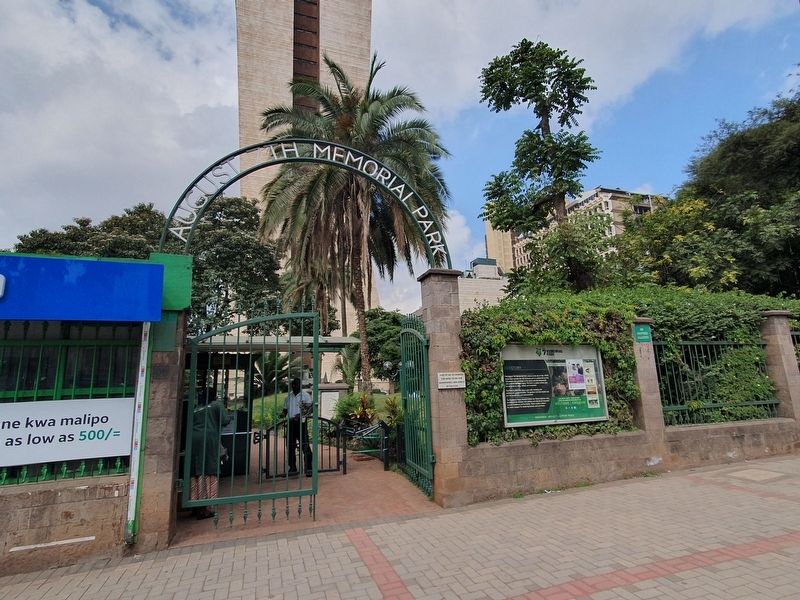 U.S. Embassy Kenya Bombing Memorial Park Entrance image. Click for full size.