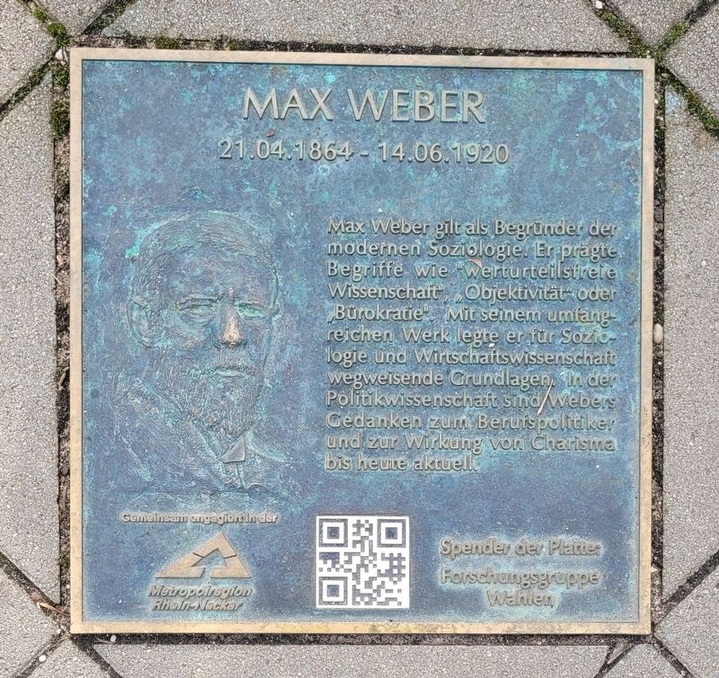 Max Weber Marker image. Click for full size.