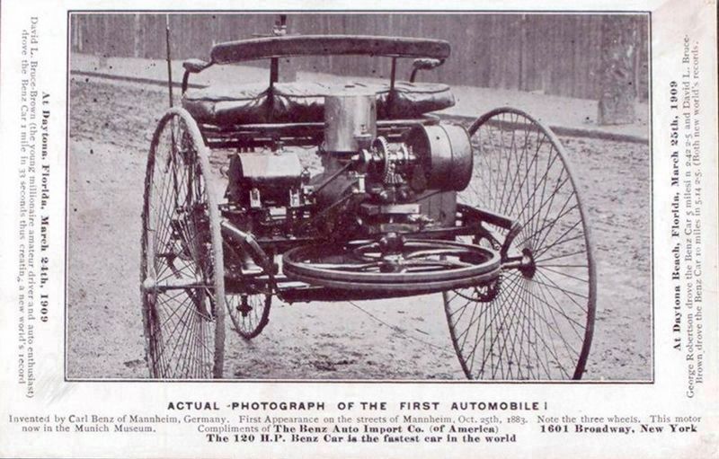 The First Automobile (from the rear) image. Click for full size.