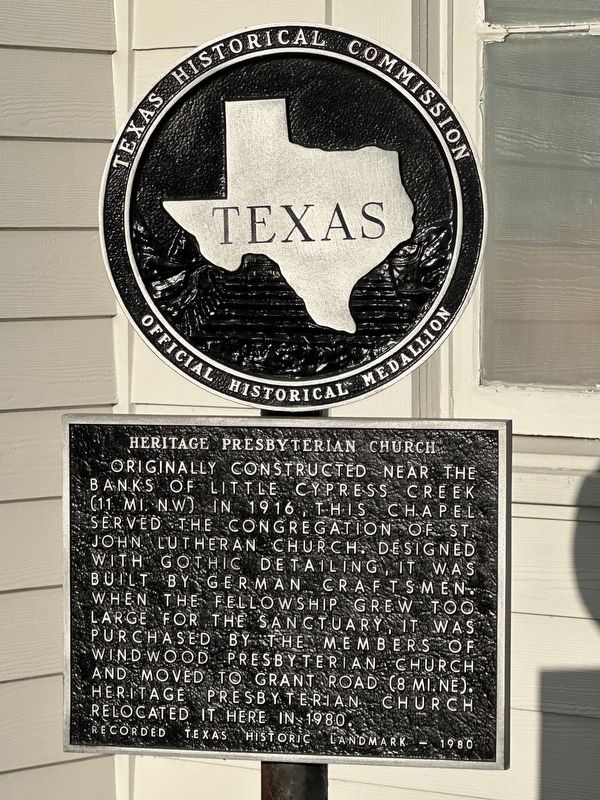 Heritage Presbyterian Church Marker. Click for full size. Heritage Presbyterian Church Marker image. Click for full size.