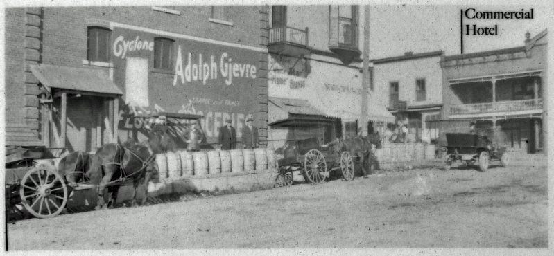 Marker detail: Gjevre Grocery Store. Click for full size. Marker detail: Gjevre Grocery Store image. Click for full size.